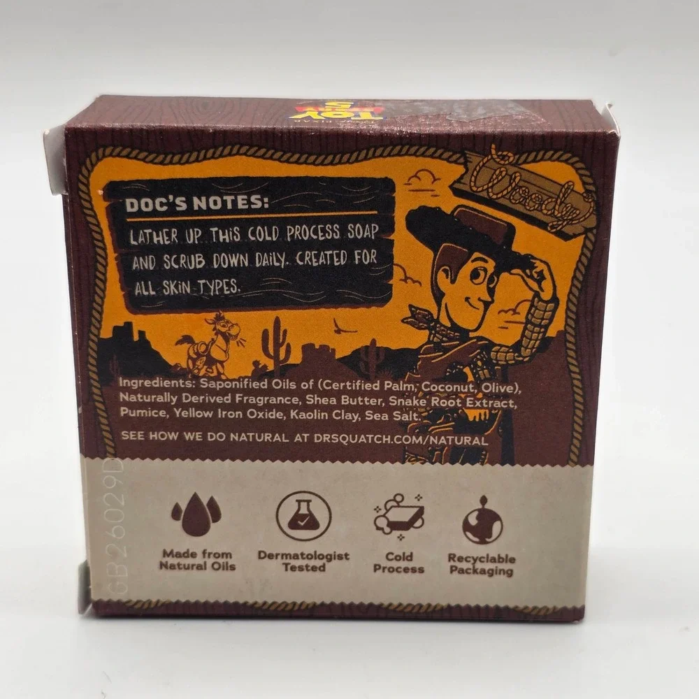 Dr Squatch Howdy Hero Toy Story 5 Limited Edition Mens Soap 5oz New Discontinued